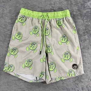 Neff Men’s Novelty Print Peace Signs Swim Trunks 6” Unlined Medium